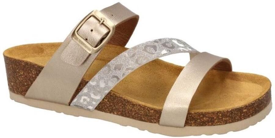 Dr Brinkmann -Dames goud slippers & muiltjes