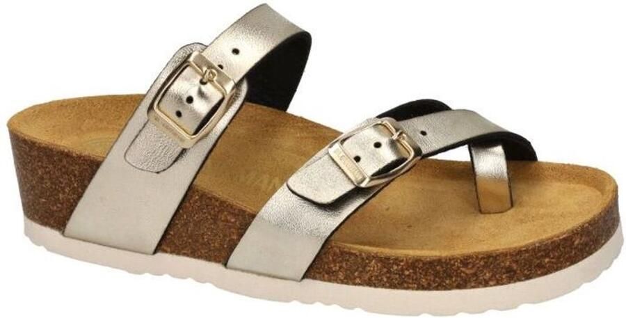 Dr Brinkmann -Dames goud slippers & muiltjes