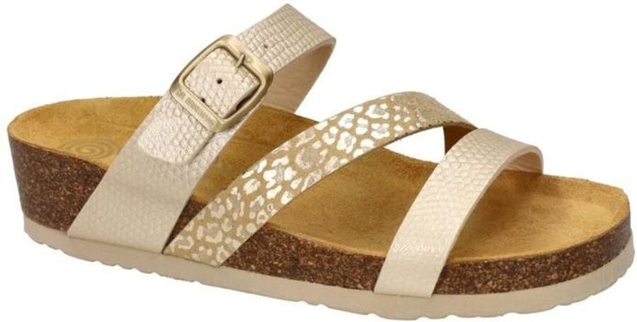 Dr Brinkmann -Dames goud slippers & muiltjes