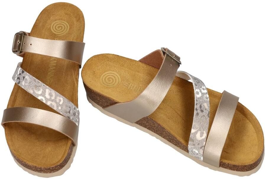 Dr Brinkmann -Dames goud slippers & muiltjes