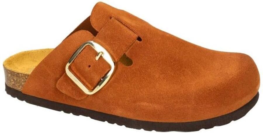 Dr Brinkmann -Dames roest (bruin-rood) pantoffels