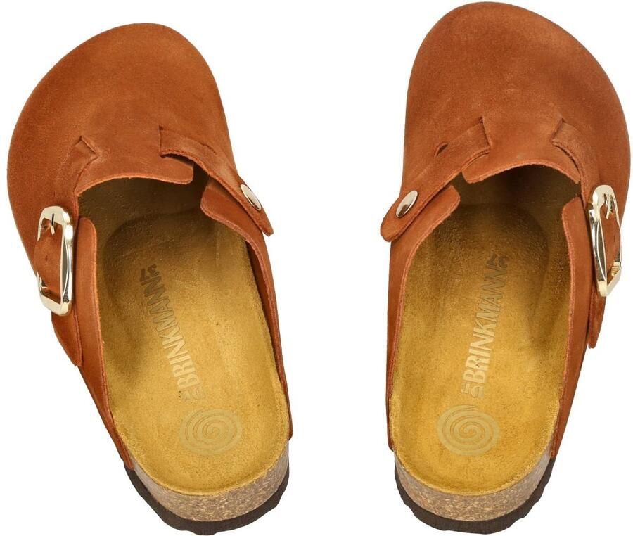 Dr Brinkmann -Dames roest (bruin-rood) pantoffels