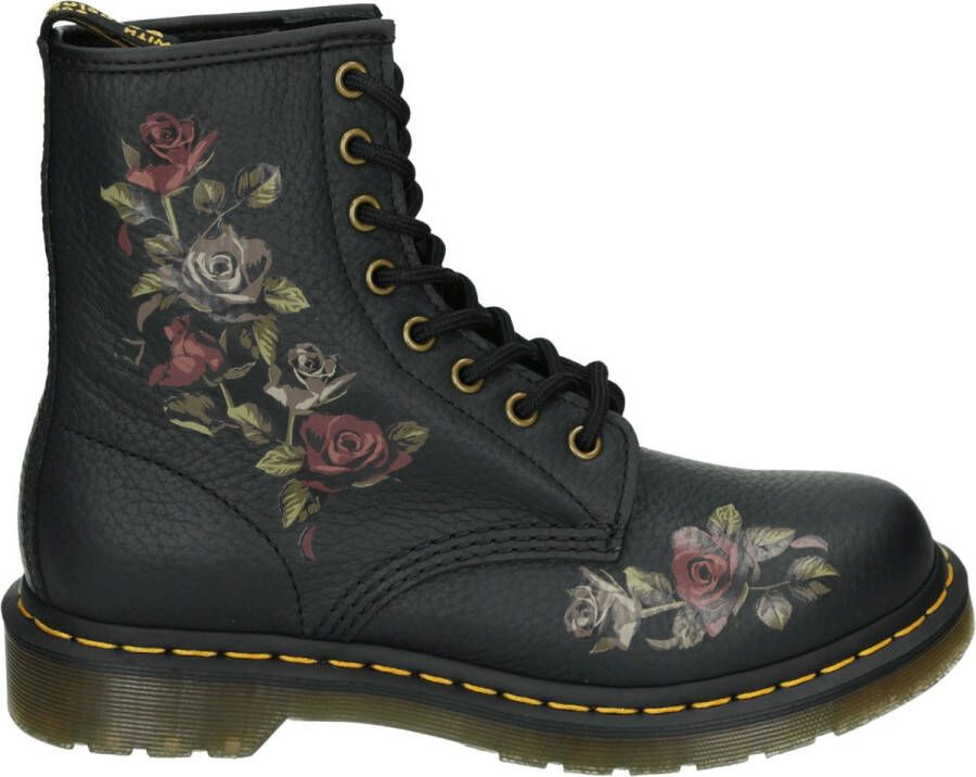 Dr. Martens 1460~BLACK~~~~~~~~~~~~~~~~~~~~ Hoge sneakersVeterlaarzenDames veterschoenenDames sneakersHalf-hoge schoenen Zwart