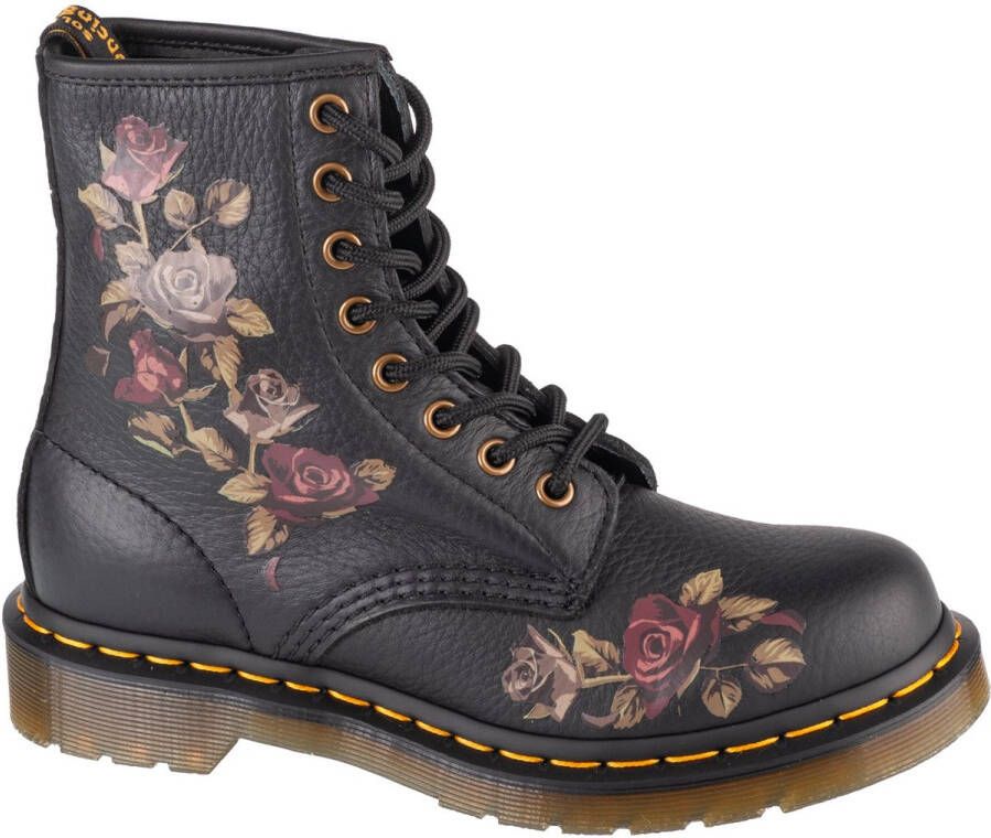 Dr. Martens 1460~BLACK~~~~~~~~~~~~~~~~~~~~ Hoge sneakersVeterlaarzenDames veterschoenenDames sneakersHalf-hoge schoenen Zwart