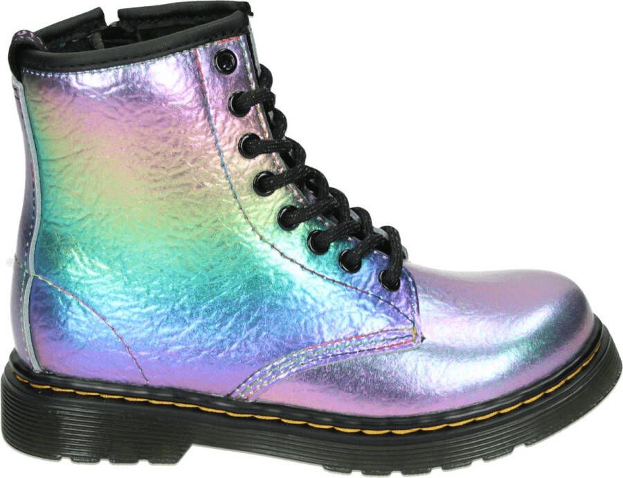 Dr. Martens leren veterboots multi metallic Meisjes Leer 28 - Foto 4