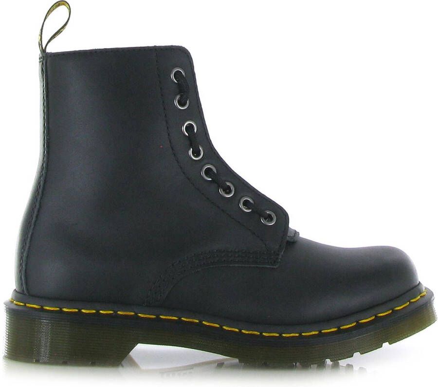 Dr Martens Dr. martens 1460 Pascal Front Zip Dames Veterboots Mat Zwart