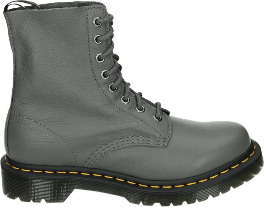 Dr. Martens 1460~PASCAL~GUNMETAL~~~~~~~~~~ Hoge sneakersHoge sneakersVeterbootsDames veterschoenenDames sneakersVrije tijd half-hoogHalf-hoge schoenenHeren veterschoenHeren sneakers Grijs