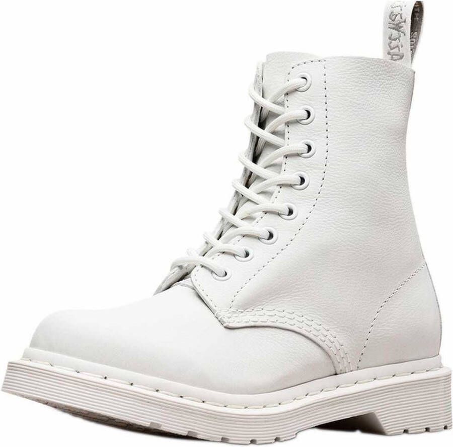 Dr. Martens 1460 PASCAL MONO OPTICAL WHITE Volwassenen VeterlaarzenHalf-hoge schoenenPopulaire damesschoenen Wit beige