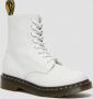 Dr Martens Dr. Martens 1460 PASCAL OPTICAL WHITE VIRA Volwassenen VeterlaarzenHalf hoge schoenen Kleur Wit beige - Thumbnail 1