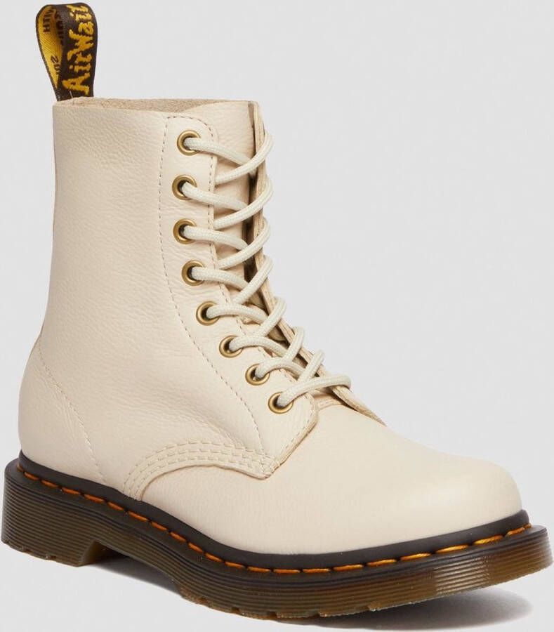 Dr. Martens 1460 PASCAL PARCHMENT BEIGE Volwassenen VeterlaarzenHalf-hoge schoenen Wit beige - Foto 2
