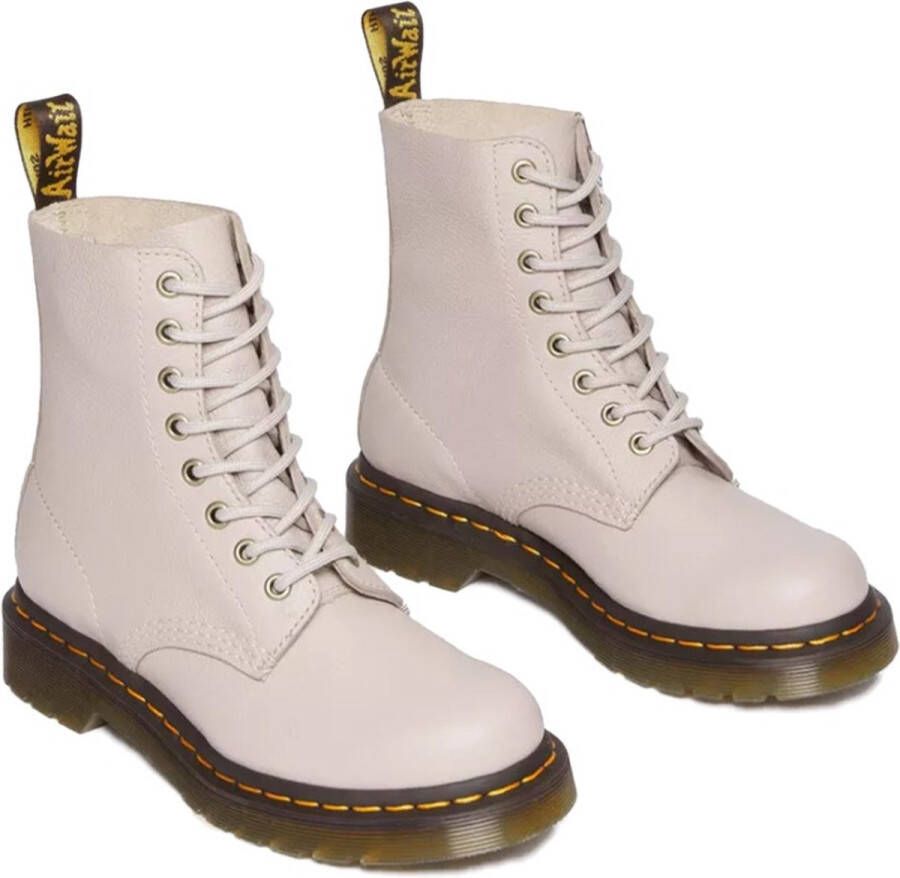 Dr. Martens 1460 PASCAL VINTAGE TAUPE VeterlaarzenHoge sneakersDames veterschoenenHalf-hoge schoenen Grijs - Foto 2