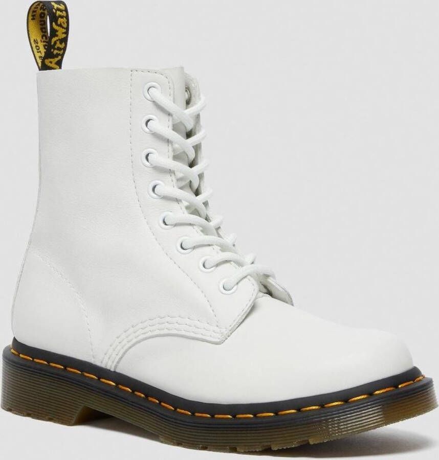Dr Martens Dr. Martens 1460 PASCAL OPTICAL WHITE VIRA Volwassenen VeterlaarzenHalf hoge schoenen Kleur Wit beige