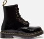 Dr. Martens Zwarte Distressed Patent Laarzen Black Dames - Thumbnail 1