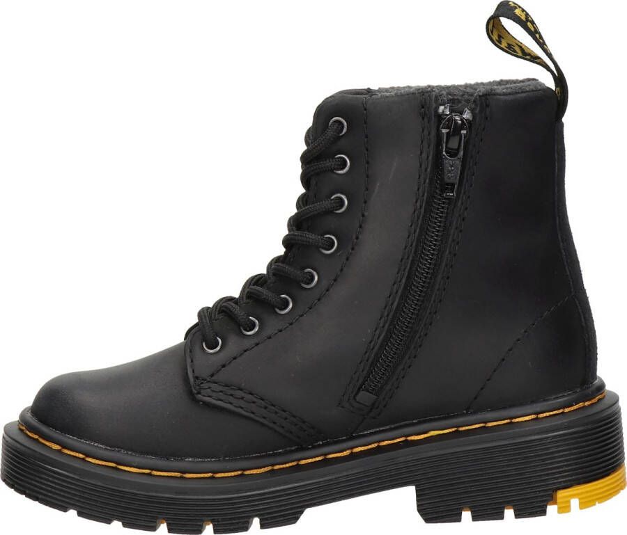 Dr. Martens 1460 Yellowstone Winter Grip kids veterboot Zwart