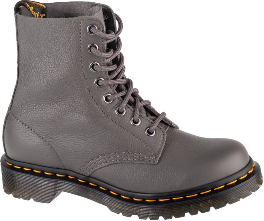 Dr. Martens 1460~PASCAL~GUNMETAL~~~~~~~~~~ Hoge sneakersHoge sneakersVeterbootsDames veterschoenenDames sneakersVrije tijd half-hoogHalf-hoge schoenenHeren veterschoenHeren sneakers Grijs