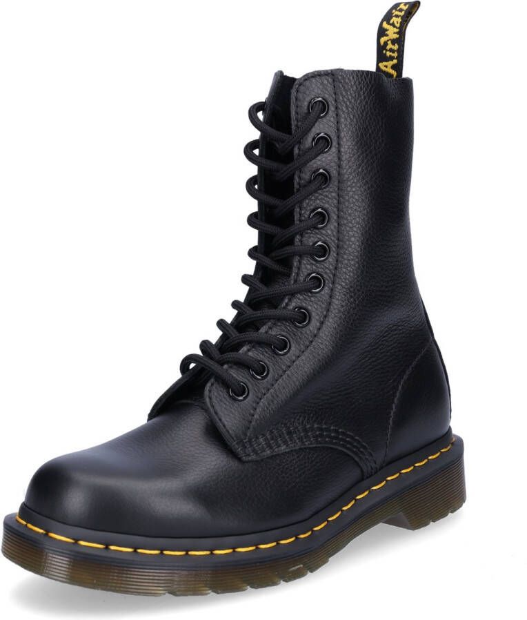 Dr. Martens 1490 BLACK VIRGINIA Volwassenen VeterlaarzenHalf-hoge schoenen Zwart