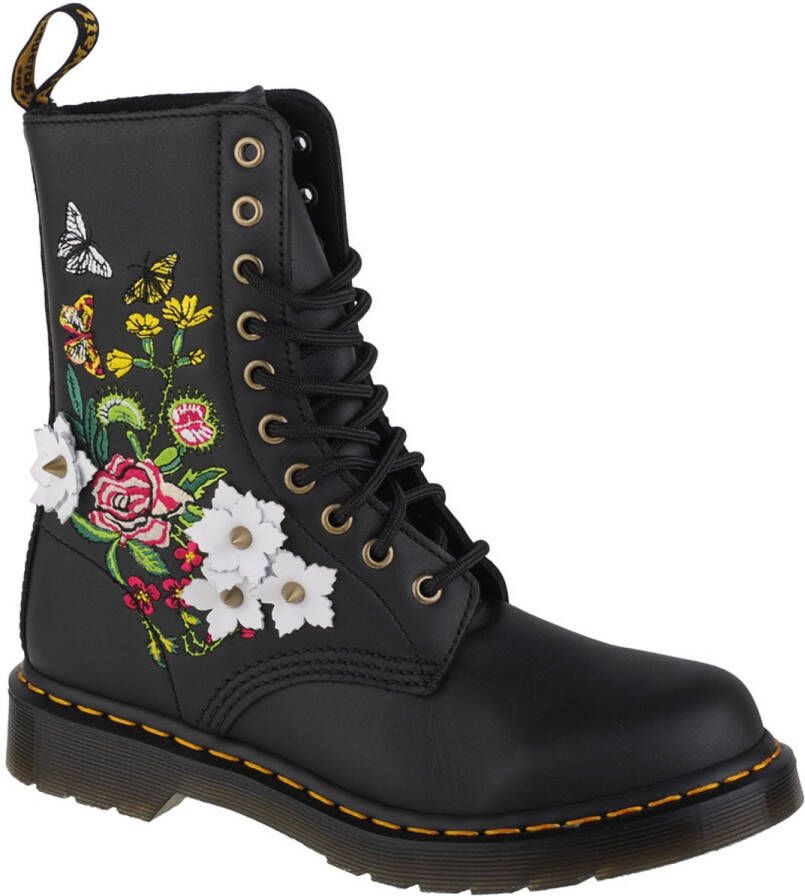Dr. Martens 1490 Floral Vrouwen Zwart Laarzen