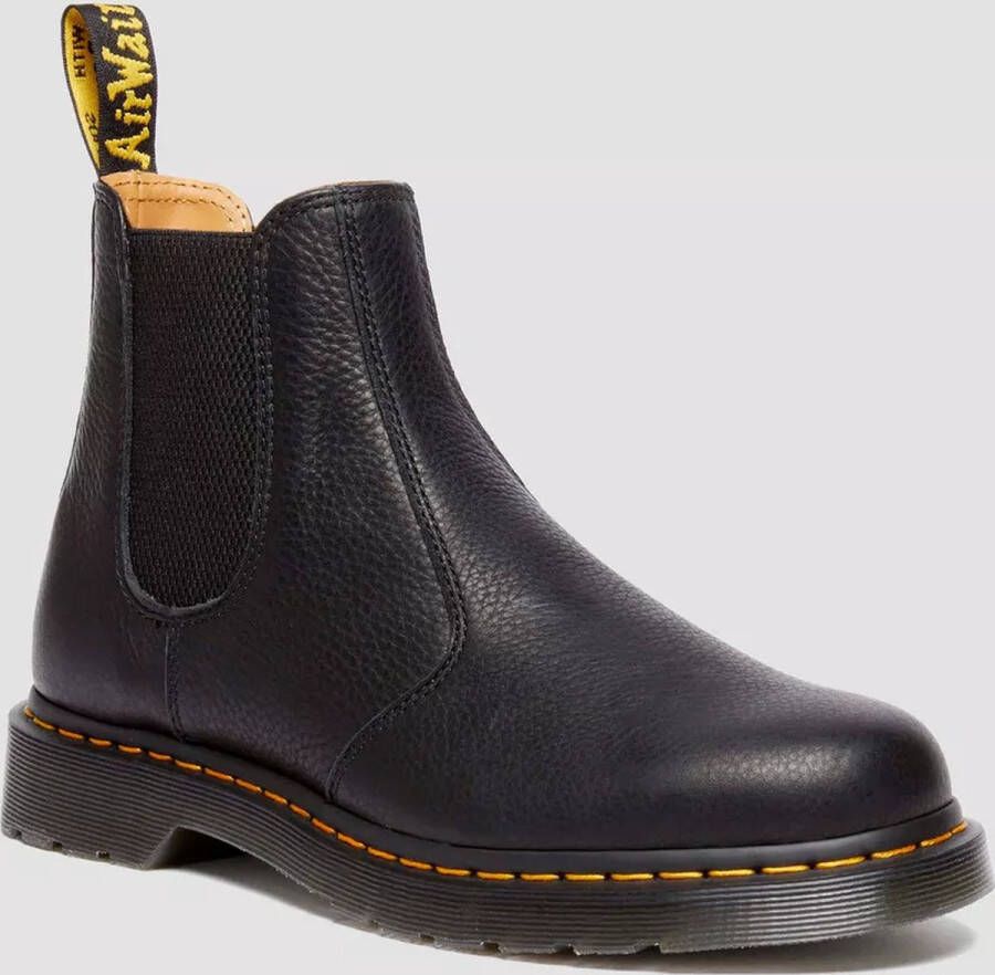 Dr. Martens Zwarte leren enkellaarzen met elastische sluiting Black Heren - Foto 2