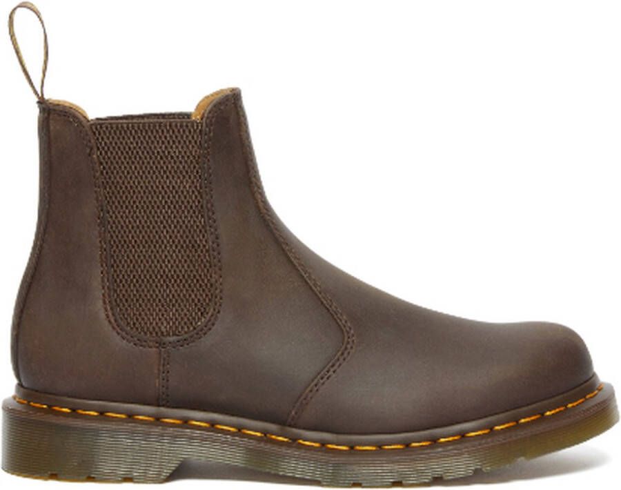 Dr. Martens Authentieke leren laarzen met een kenmerkende stijl en comfort Brown - Foto 3