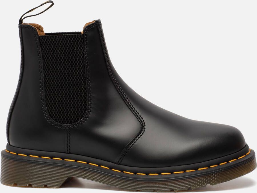 Dr. Martens Klassieke Chelsea-laarzen van glad leer met gele stiksels en AirWair-logo Black - Foto 7