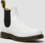 Dr. Martens 2976 Yellow Stitch Smooth White Boots - Thumbnail 1