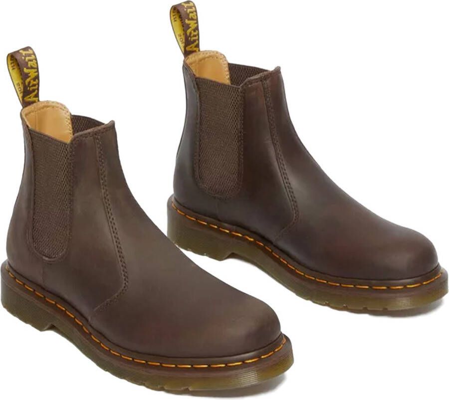 Dr. Martens Authentieke leren laarzen met een kenmerkende stijl en comfort Brown - Foto 2