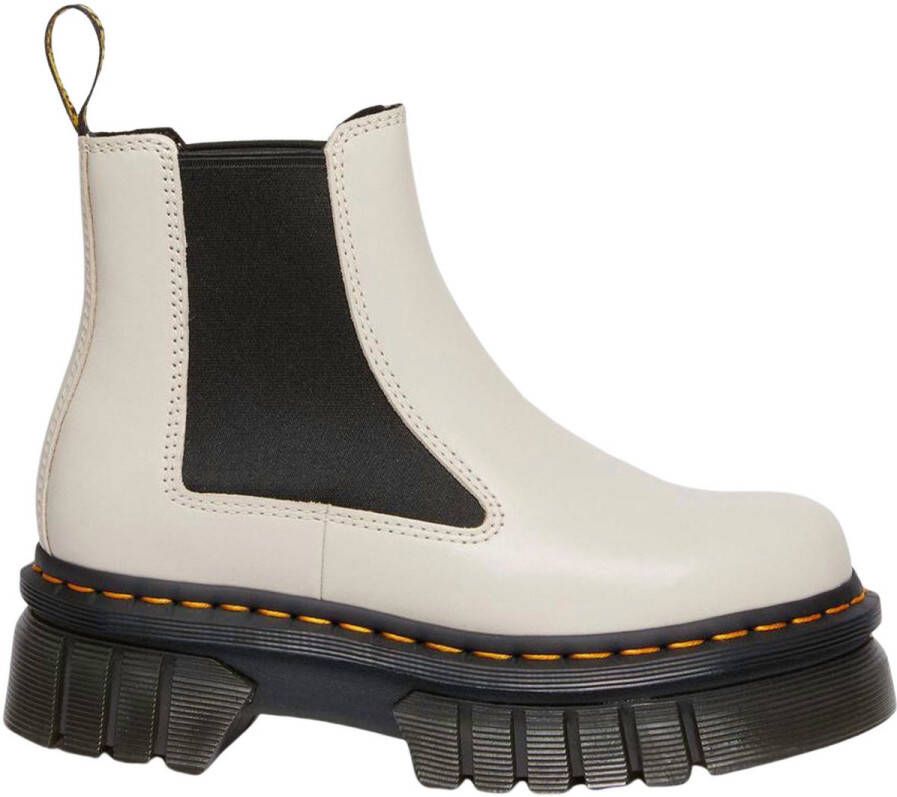 Dr. Martens Audrick Platform Chelsea Grey Nappa Lux Boots
