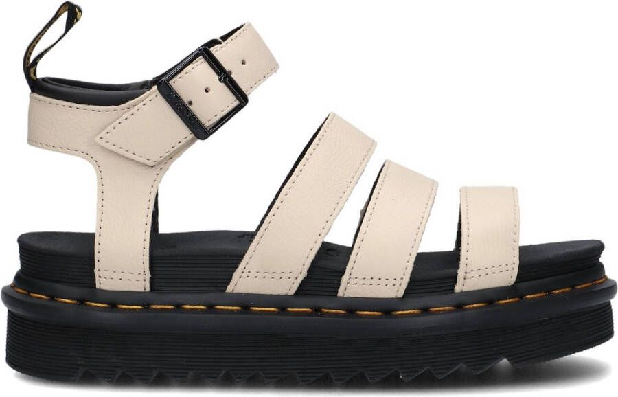 Dr. Martens Beige Sandaal van Textuurleer met Verstelbare Enkelband Beige Dames - Foto 2