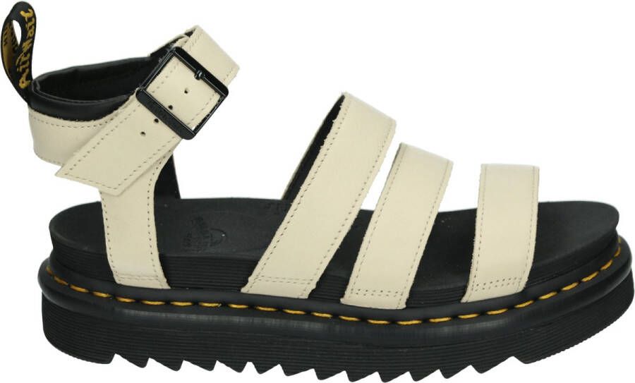 Dr. Martens Beige Sandaal van Textuurleer met Verstelbare Enkelband Beige Dames - Foto 4