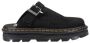 Dr. Martens ZebZag Suede Mules Black- Black - Thumbnail 1