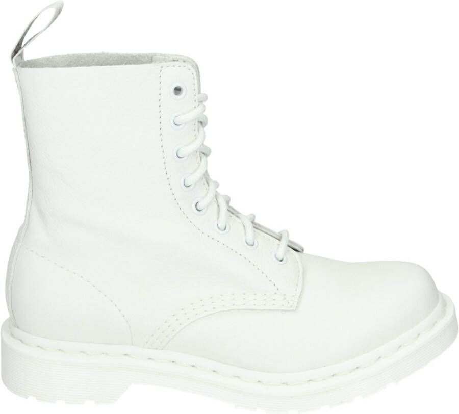 Dr Martens Dr. Martens 1460 PASCAL MONO OPTICAL WHITE Volwassenen VeterlaarzenHalf hoge schoenenPopulaire damesschoenen Kleur Wit beige - Foto 4
