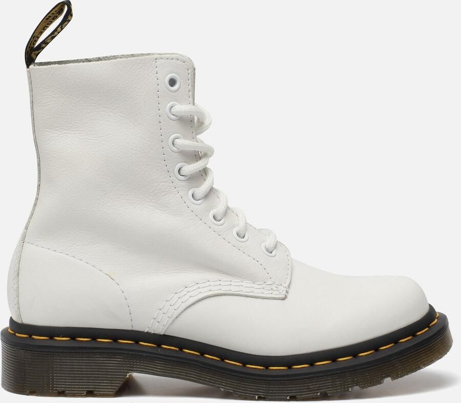 Dr Martens Dr. Martens 1460 PASCAL OPTICAL WHITE VIRA Volwassenen VeterlaarzenHalf hoge schoenen Kleur Wit beige