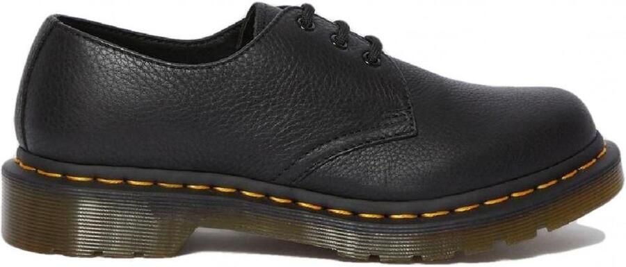 Dr. Martens Iconische 1461 platte schoenen in zacht Virginia leer Black