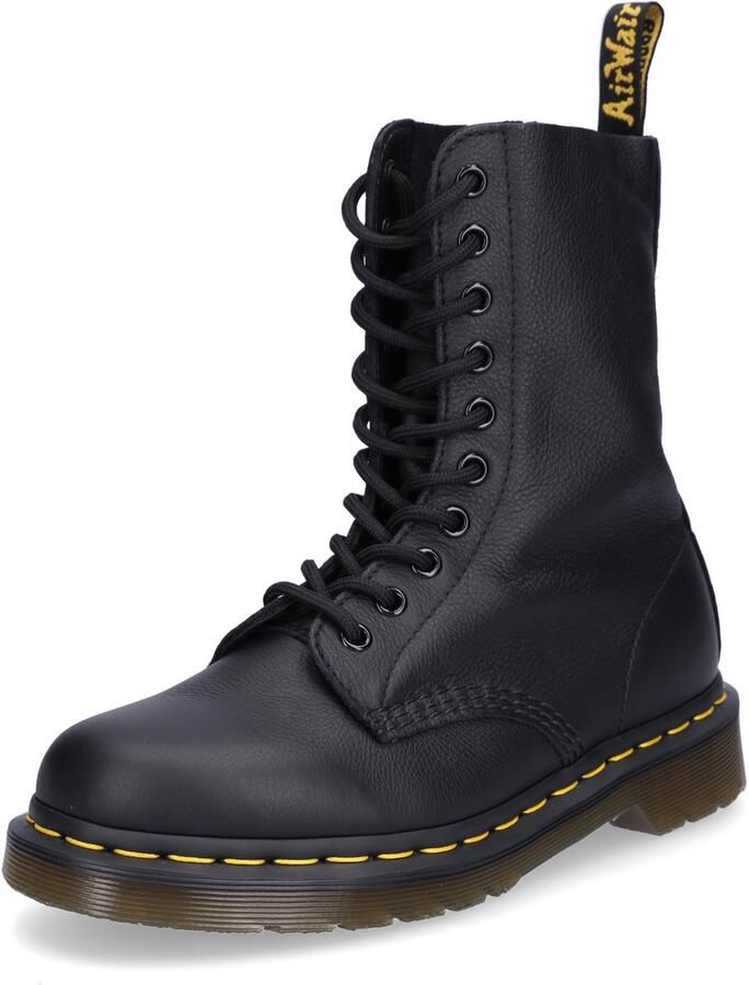 Dr. Martens 1490 BLACK VIRGINIA Volwassenen VeterlaarzenHalf-hoge schoenen Zwart