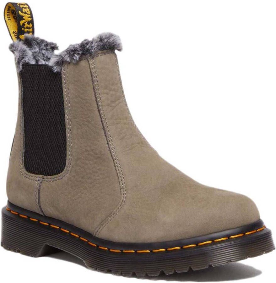 Dr. Martens Women's 2976 Leonore Milled Nubuck WP Winterschoenen olijfgroen
