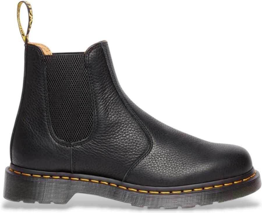 Dr. Martens Zwarte leren enkellaarzen met elastische sluiting Black Heren - Foto 2