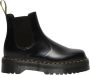 Dr. Martens Zwarte Leren Laarzen met Elastische Inzetstukken Black - Thumbnail 2