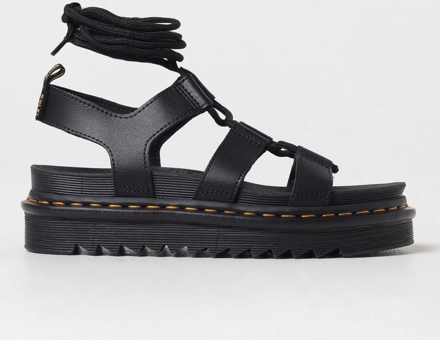 Dr. Martens Blaire LaceUp Platform Sandals Wo Black Flat Sandals