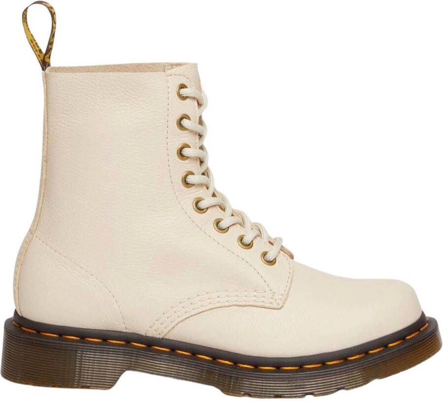 Dr. Martens 1460 PASCAL PARCHMENT BEIGE Volwassenen VeterlaarzenHalf-hoge schoenen Wit beige - Foto 3