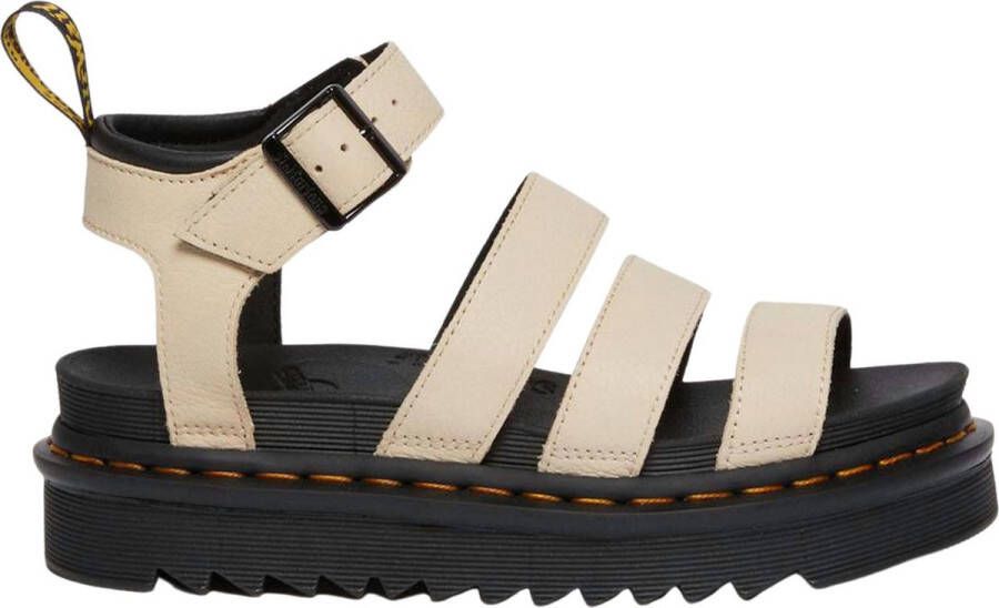 Dr. Martens Beige Sandaal van Textuurleer met Verstelbare Enkelband Beige Dames - Foto 4