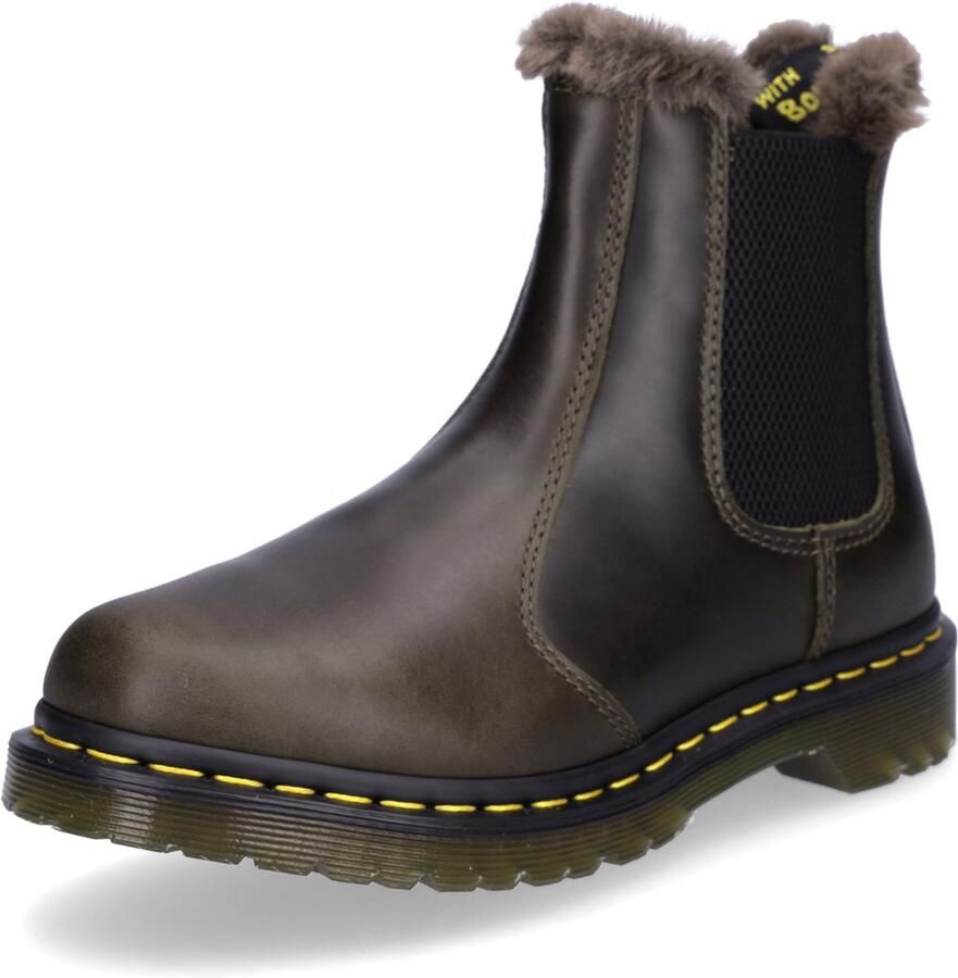 Dr. Martens dames Chelsea-laars donkertaupe