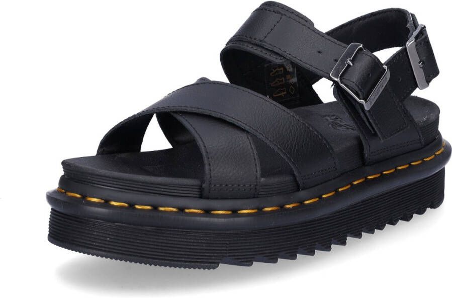 Dr. Martens Stijlvolle Platte Sandalen Voss II Black Dames