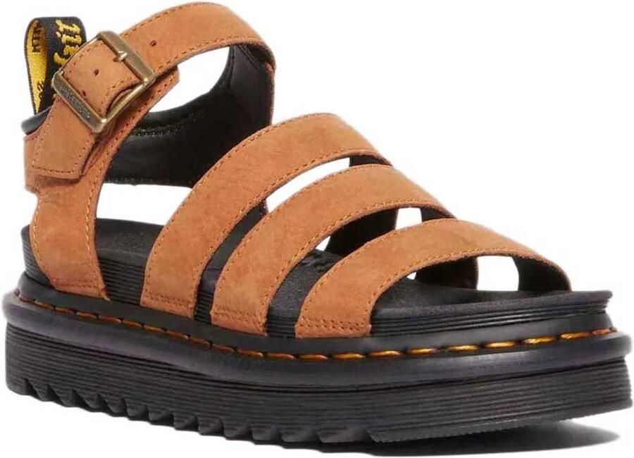 Dr. Martens Platform Sandal with Adjustable Buckle Straps and Durable Outsole