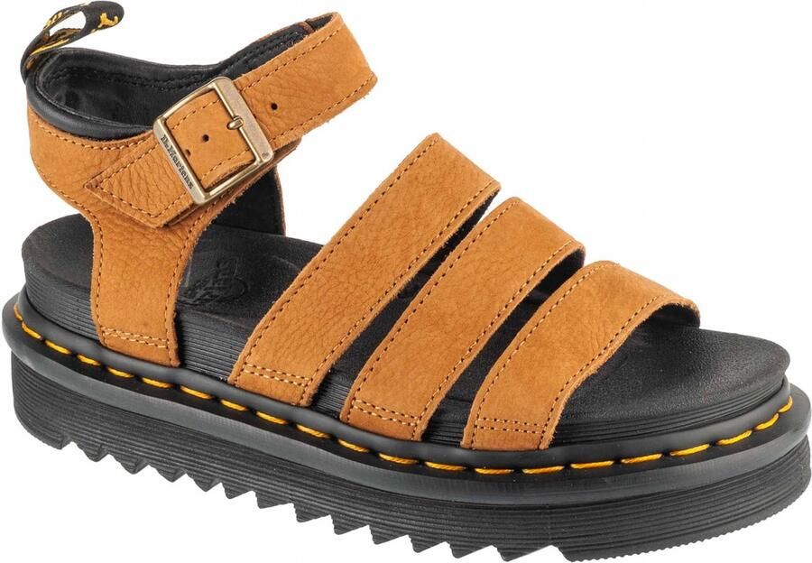 Dr. Martens Platform Sandal with Adjustable Buckle Straps and Durable Outsole