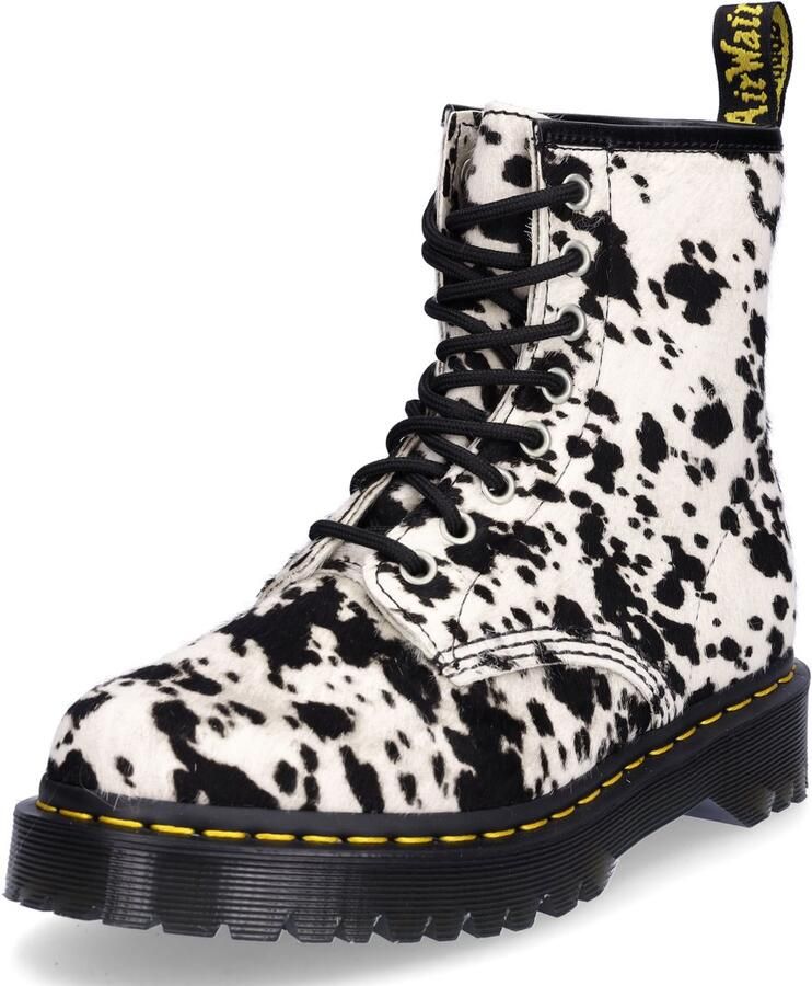 Dr. Martens dames veterlaars offwhite zwart