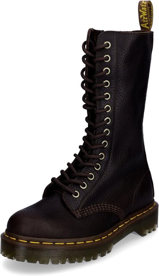 Dr. Martens dameslaarzen met veters donkerbruin