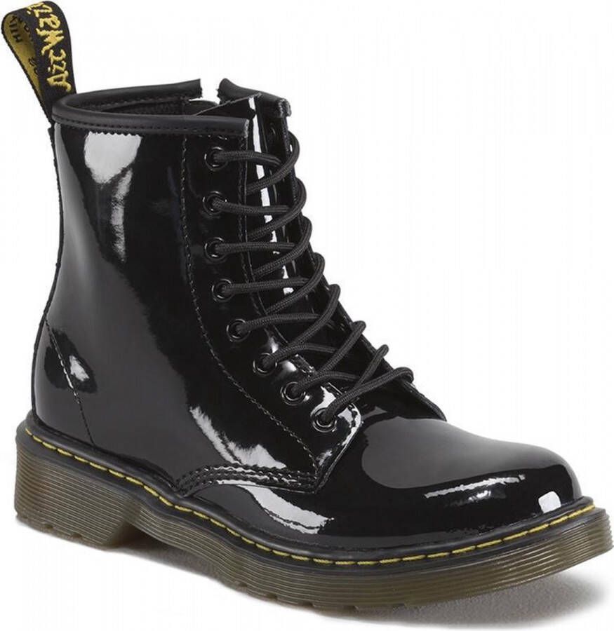 Dr Martens Dr. Martens Delaney Meisjes Veterboots Zwart lak