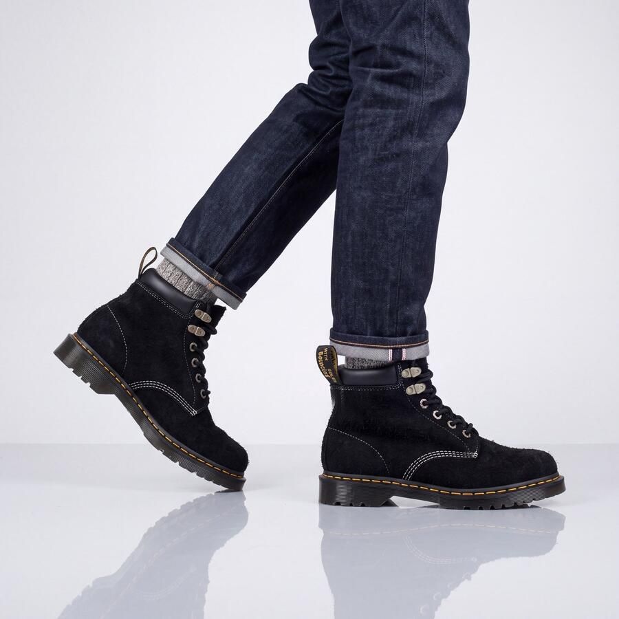 Dr. Martens Dr. Doc Martens 939 Long Napped Suede MB Boots Laarzen Zwart