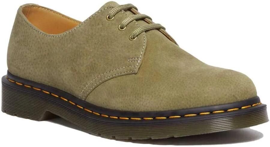 Dr. Martens 1461 Tumbled Nubuck + EH Suede Vrijetijdsschoenen olijfgroen