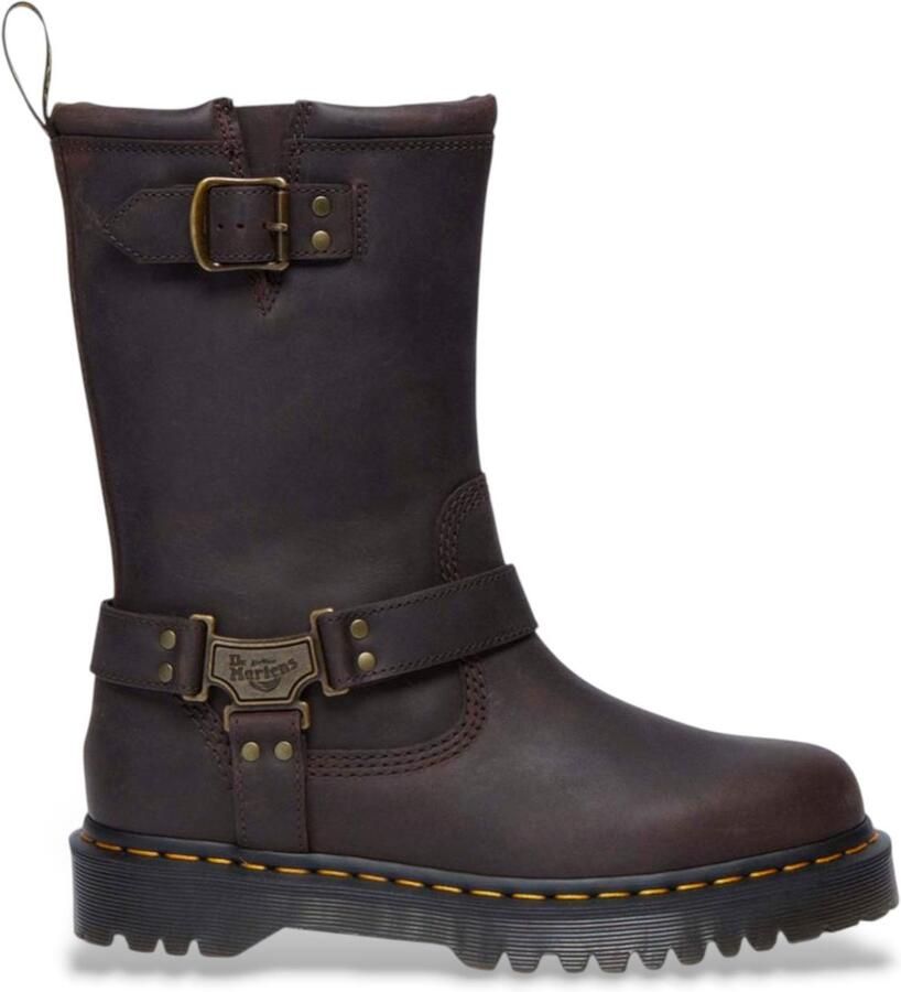Dr. Martens Dr Martens Anistone Hi leren laarzen donkerbruin